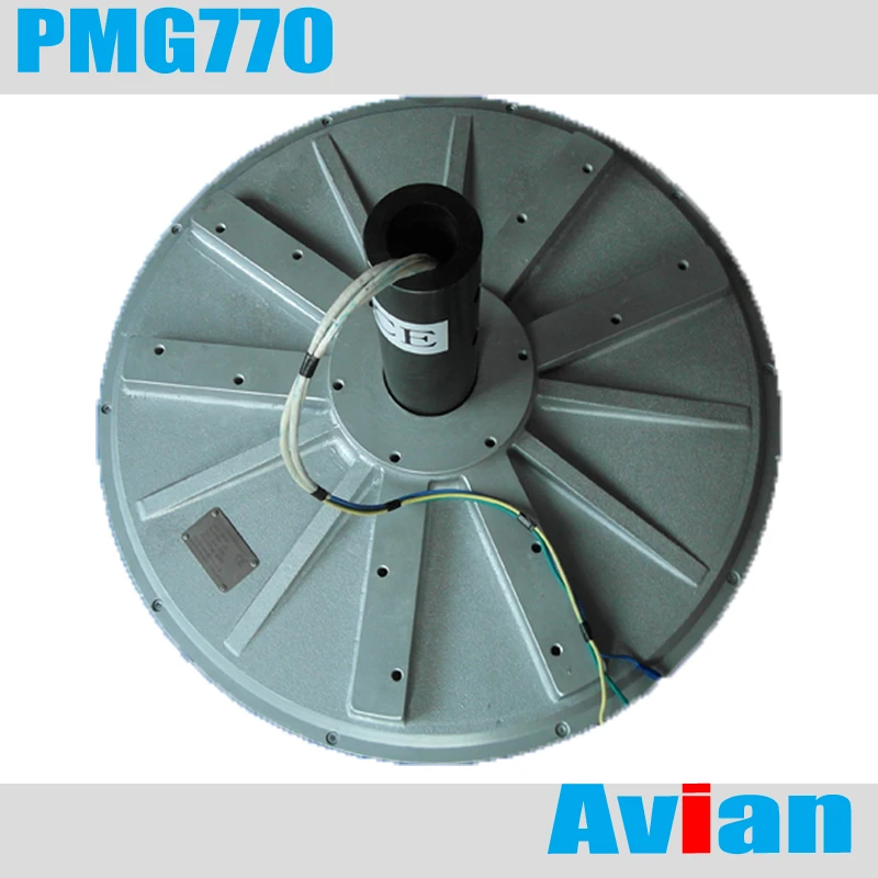 

PMG770 5kw 80RPM disc Coreless Low RPM Wind generatorThree-Phase Permanent Magnet Generator
