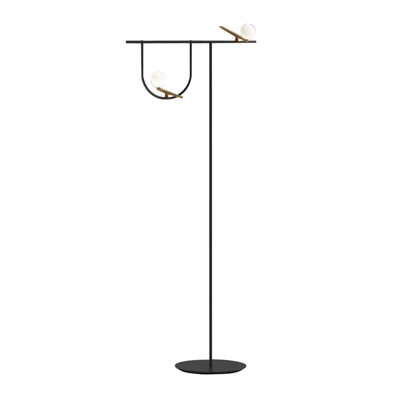 

Postmodern minimalist creative bird floor lamp Personality design wrought iron model room floor lamp lampadaire de salon staande