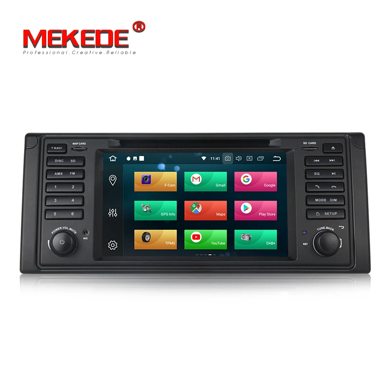 Clearance MEKEDE Car Multimedia player GPS Android 8.0 Car Radio 1 Din For BMW/E53/X5/E39 Canbus Rear View Camera Microphone USB DVR Wifi 4