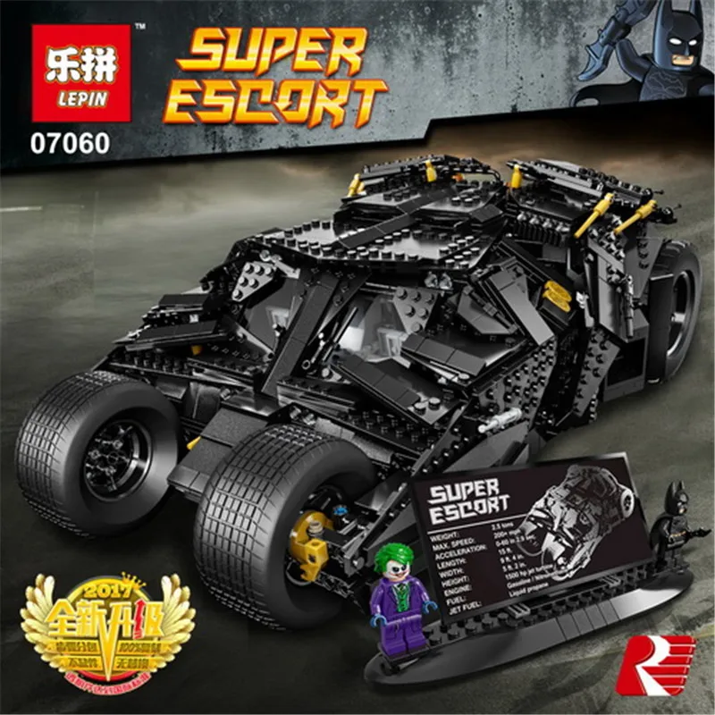 

LEPIN 07060 Super Hero Movie Series The Batman Armored Chariot Set 76023 Educational Building Block Brick Boy Toys Gifts