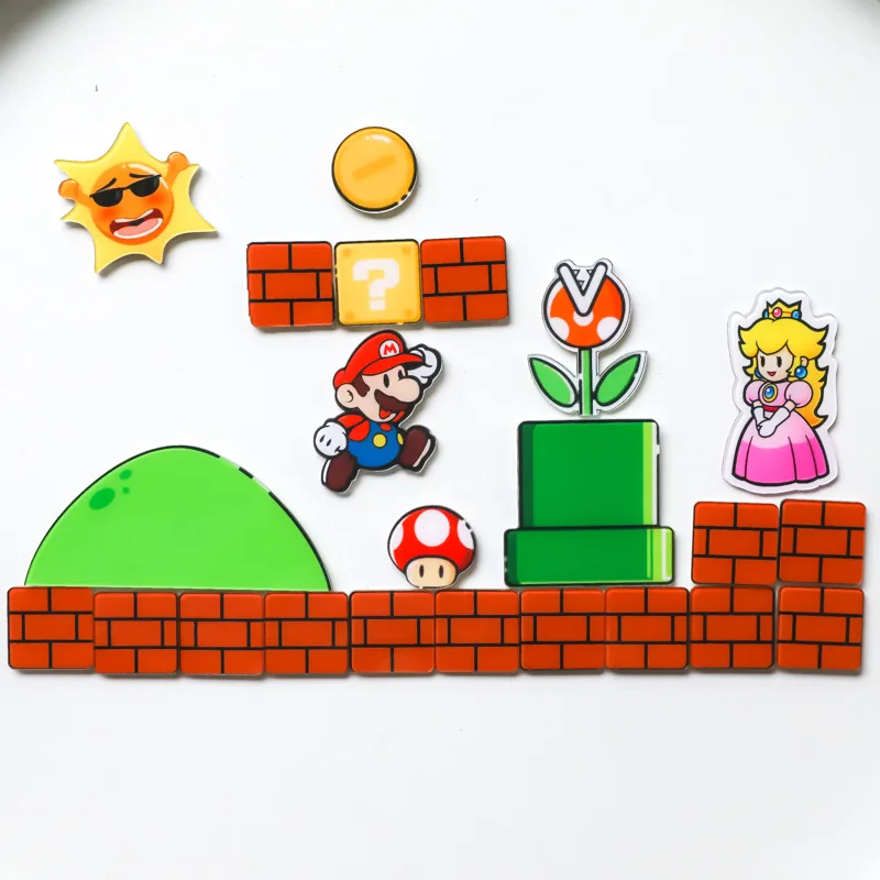 Nintendo Super Mario Bros Супер Марио холодильник магниты на стикер сообщений смешно для