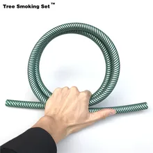 Зеленый силиконовый шланг для кальяна, акриловый коннектор, курительная трубка длиной 1,5 м, аксессуары Tuyau Chicha En Verre для подарка, TGUAN0233