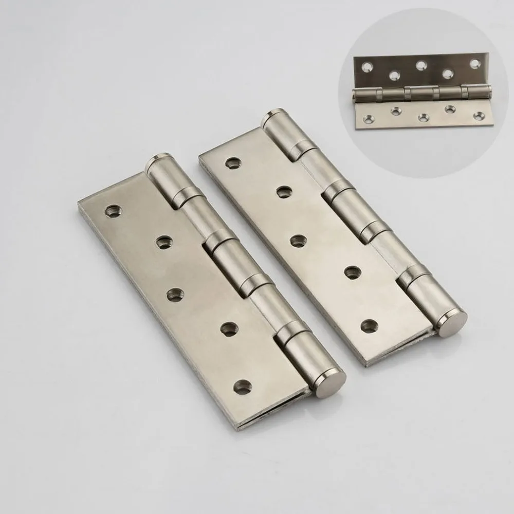 

Stainless Steel Interior Door Hinge Bearing Door Hinges Extra-thick Smooth&Quiet Ball Bearing Interior Door Hinges Home Tools