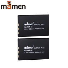 Mamen 2 шт. 1300 мА/ч, FNP-60 NP-60 NP60 SLB 1137 1037 CNP-30 Li-20B цифровой аккумулятор для Fujifilm F50I F501 F401 F402 зум F410 F601