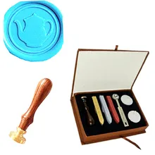 Kettle Vintage Custom Picture Logo Wedding Invitation Wax Seal Sealing Stamp Gift Box Set Kit