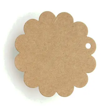 

1000pcs/lot Blank Brown Kraft Paper Marked Blank Card Hand Draw Tags Labeled Card Circular Lace Jewelry Packaging Label