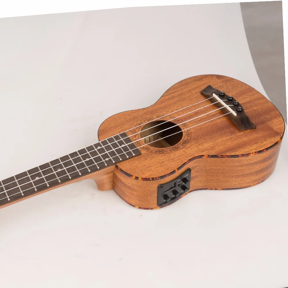 Сопрано концертная акустическая электрическая укулеле 21 23 дюймовая гитара 4 струны Ukelele Guitarra ручной работы гитарист красное дерево плагин Uke