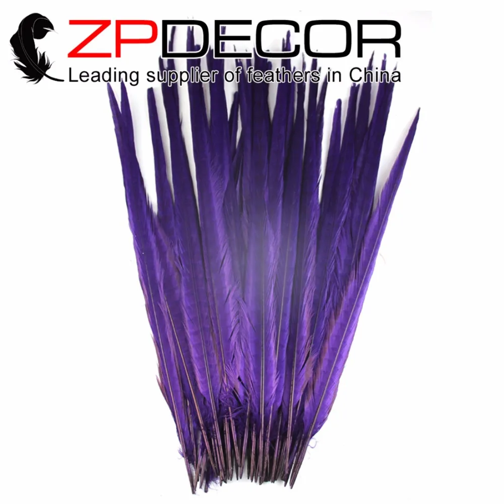 Zpdecor 50 штук 50-55 см(20-22 дюйма) разноцветные окрашенные хвост фазана перья вечерние праздничные принадлежности DIY и карнавал