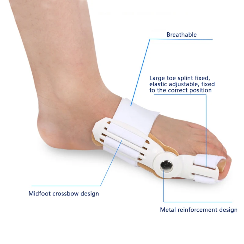 Ортопедические принадлежности e1 X инструмент для ухода за ногами 1 шт. носочная шина для носа вальгусная деформация Выпрямитель Корректор сепаратор хороший день и ночь