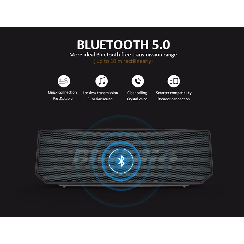 Bluedio BS-6 Мини Bluetooth динамик портативный беспроводной динамик для телефонов с микрофоном громкоговоритель поддерживается Голосовое управление