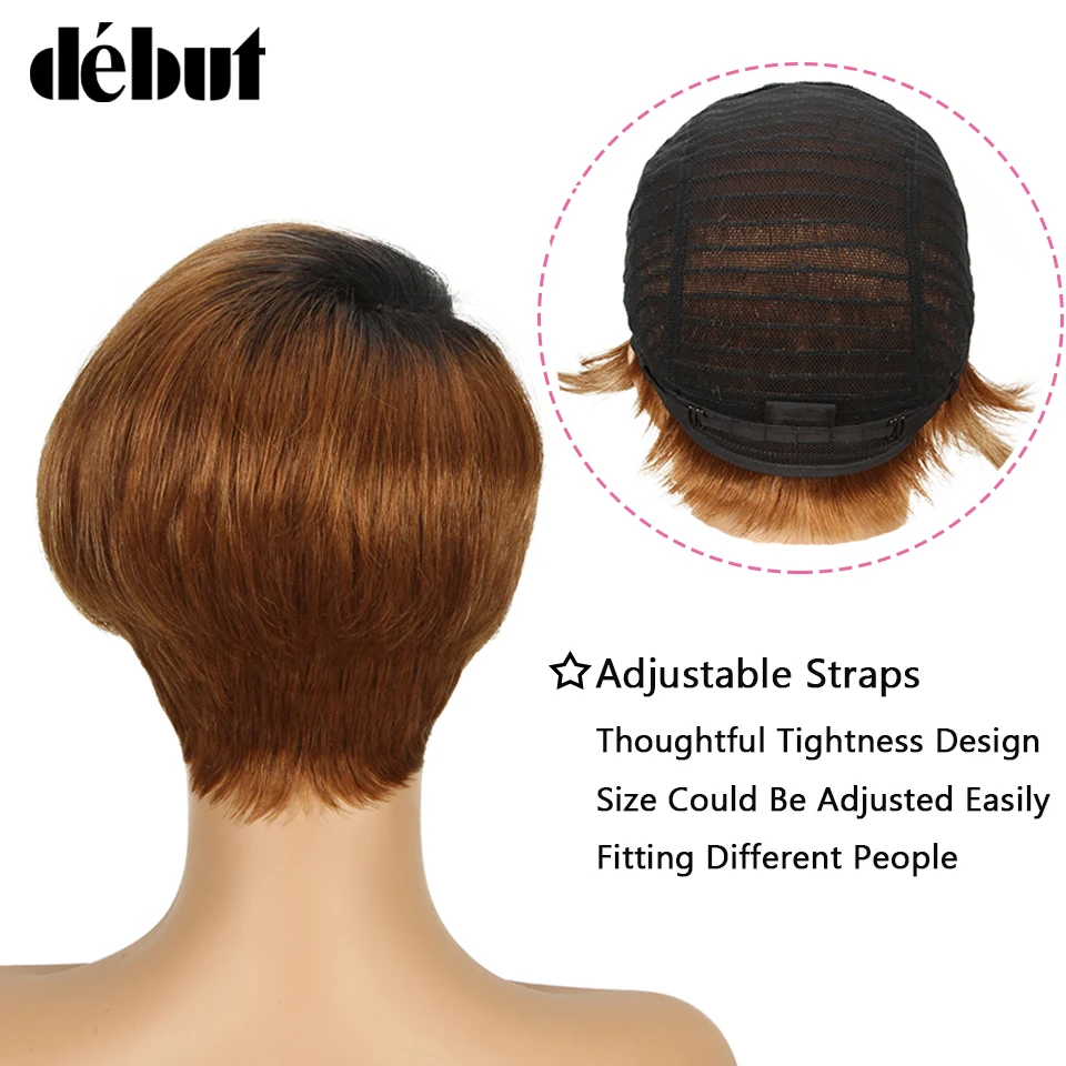 Debut Lace Wigs Human Hair Wigs For Black Women Part Lace Bob Short Wig Human Hair Straight Remy Ombre Lace Wig Free Shipping