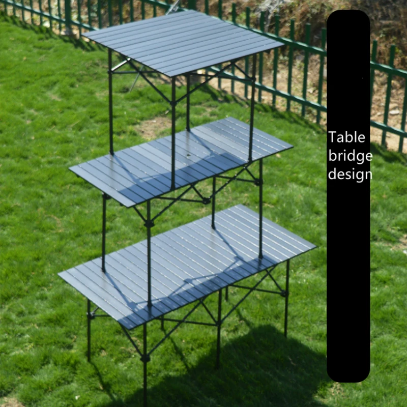 Simple Household Dining Table Ultralight Aluminum Alloy Picnic Desk Outdoor Portable BBQ and Camping Table Convenient Stall Desk Simple Household Dining Table Ultralight Aluminum Alloy Picnic Desk Outdoor Portable BBQ and Camping Table Convenient Stall Desk