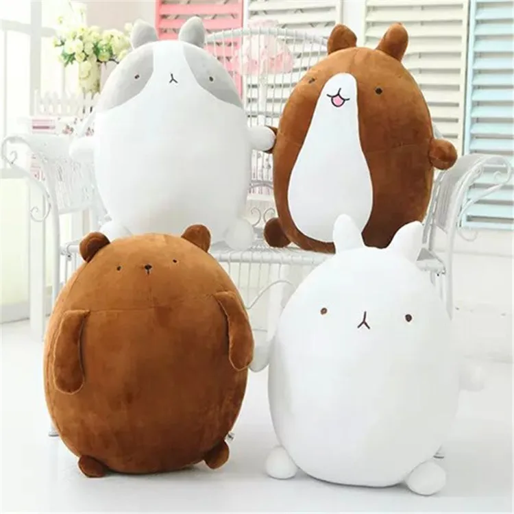 

40cm super cute rabbit molang potatoes bear plush toy doll, female valentines day gifts molang rabbit plush toy soft teddy bear