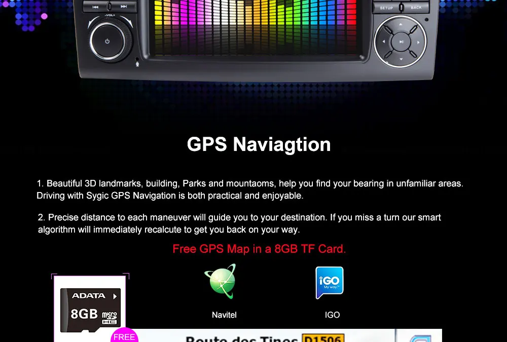 Best Two Din Car Multimedia player GPS DVD Player For Mercedes/Benz/ML/GL CLASS W164 ML350 ML500 GL320 Radio FM 17