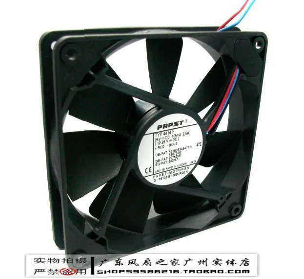

For Papst 12025 dual ball 12 24v 2.5w 's top high quality fan 4414f