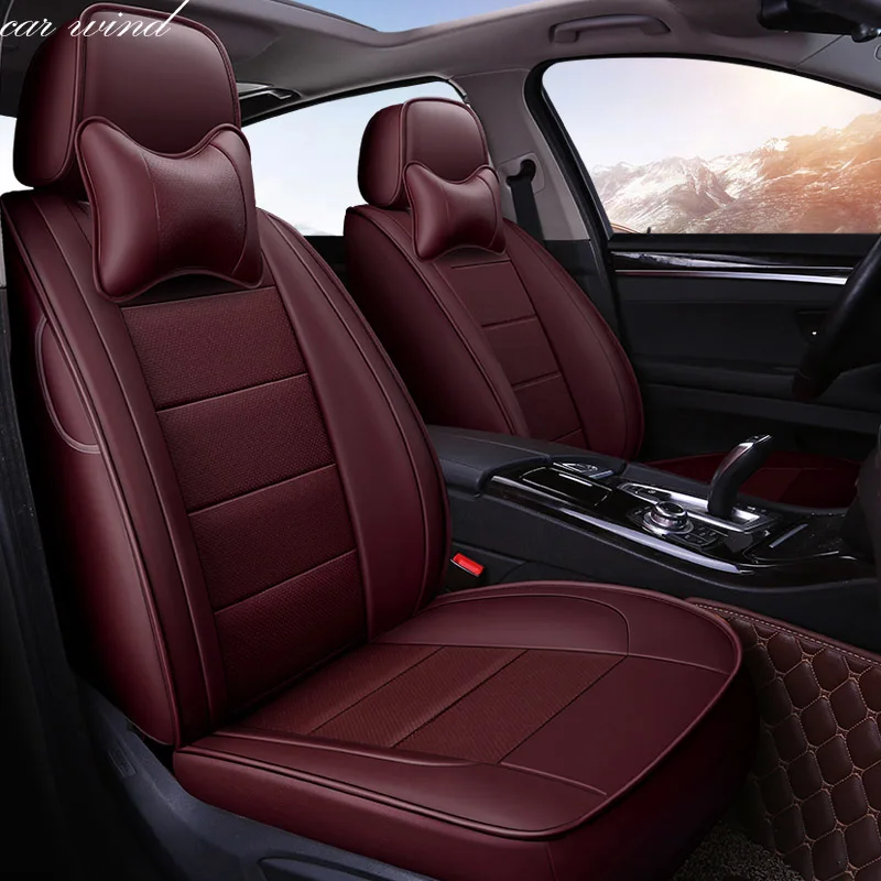 

Car Wind Auto automobiles Cowhide leather car seat cover For Kia soul cerato sportage optima RIO K3S KX5 Ceed car accessories