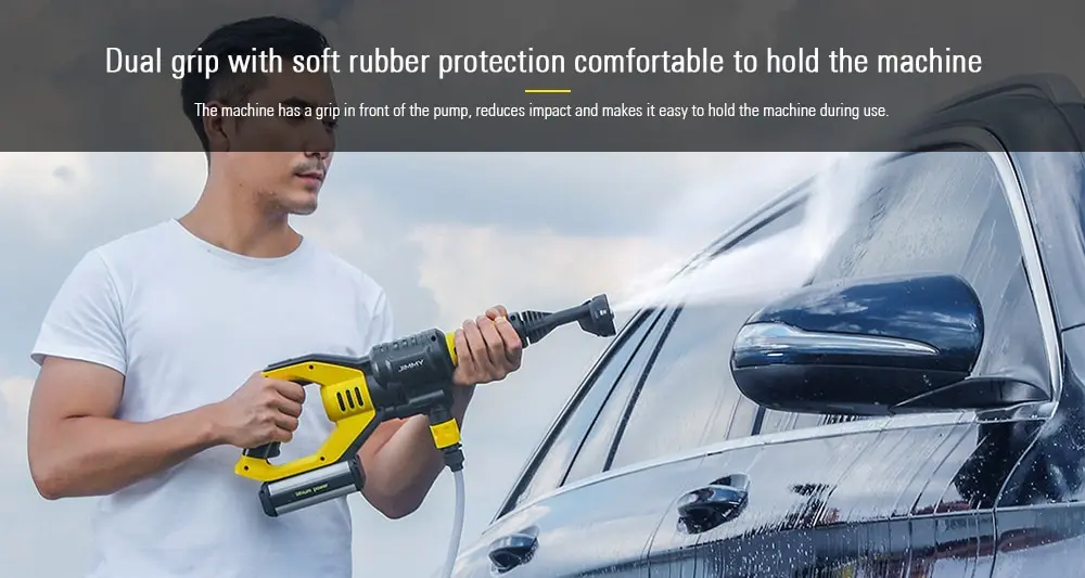 Jimmy JW31 Powerful Handheld Rechargeable Flush Gun Cleaning Tool from Xiaomi Youpin- Multi-A 220V EU Plug