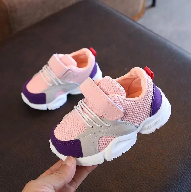 

Spring Autumn New Fashionable Baby Net Breathable Leisure Sports Running Shoes For Girls Shoes For Boys Kids Sneakers EU 21-30