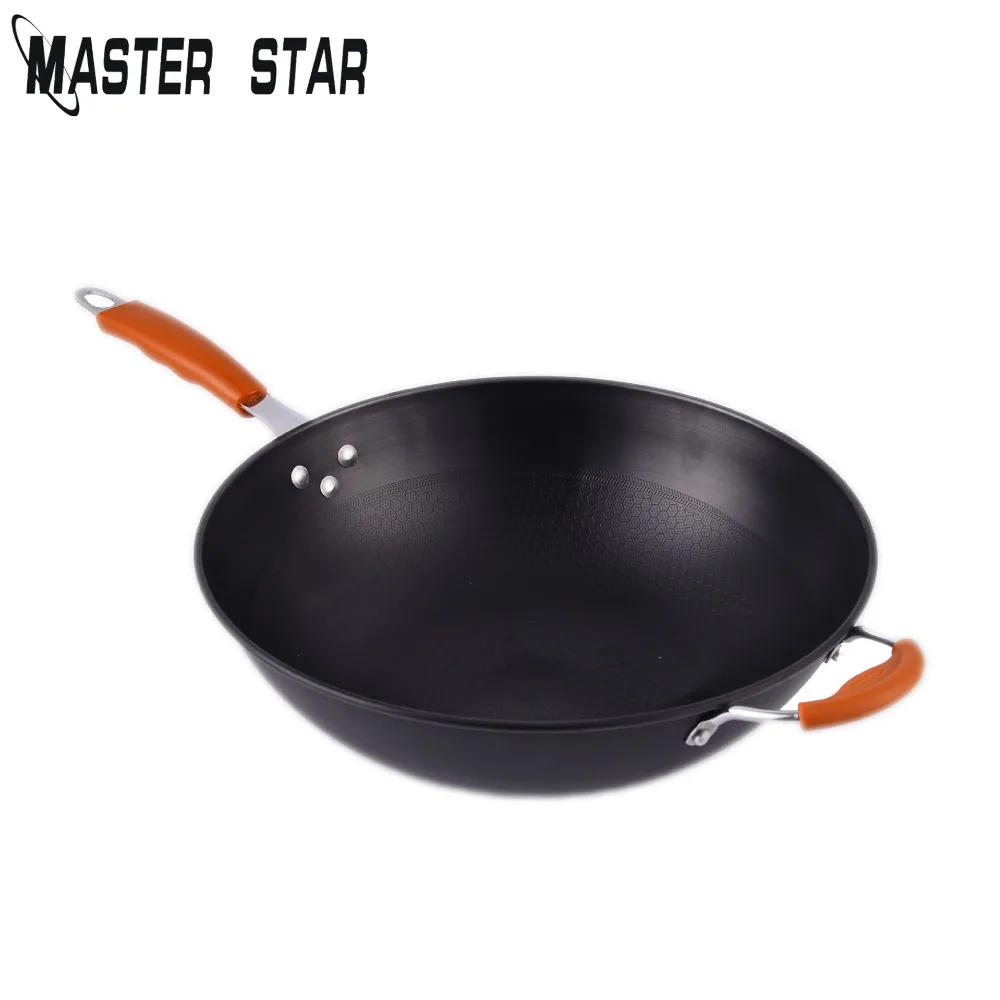 Master Star 34 см, железные непокрытые воки, сырье, железный горшок, чистая чугунная плита для свиньи, без покрытия, здоровый ВОК, товары для кухни