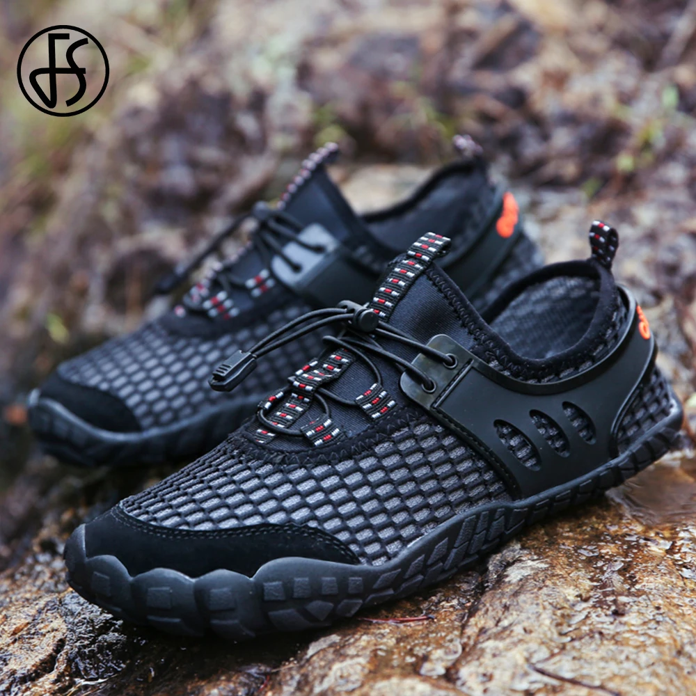 

FS Outdoor Sports Men Water Aqua Shoes Hiking Sneakers Sport Fitness Cross Training Fishing Upstream Shoes Wader Surfing 2018