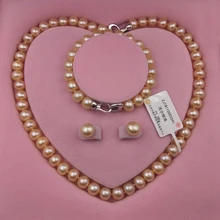Sinya, натуральная нить жемчуга, ожерелье, браслет, серьги в наборе, с застежкой из стерлингового серебра 925 пробы, можно носить своими руками для мам, женщин, влюбленных
