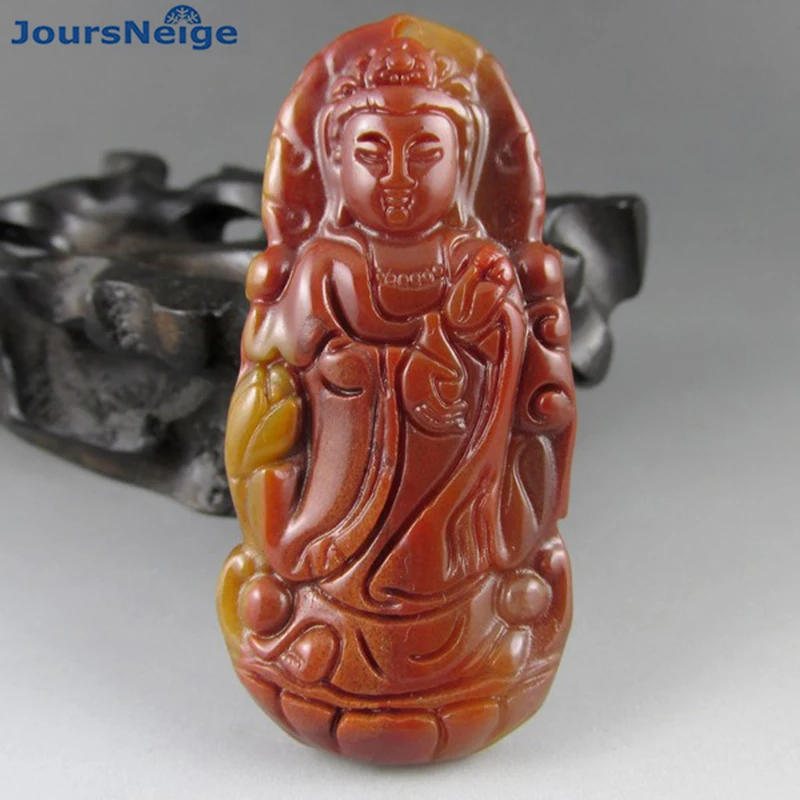 Оптовая продажа подвески Huanglong из натурального камня кулон в виде Будды лотоса