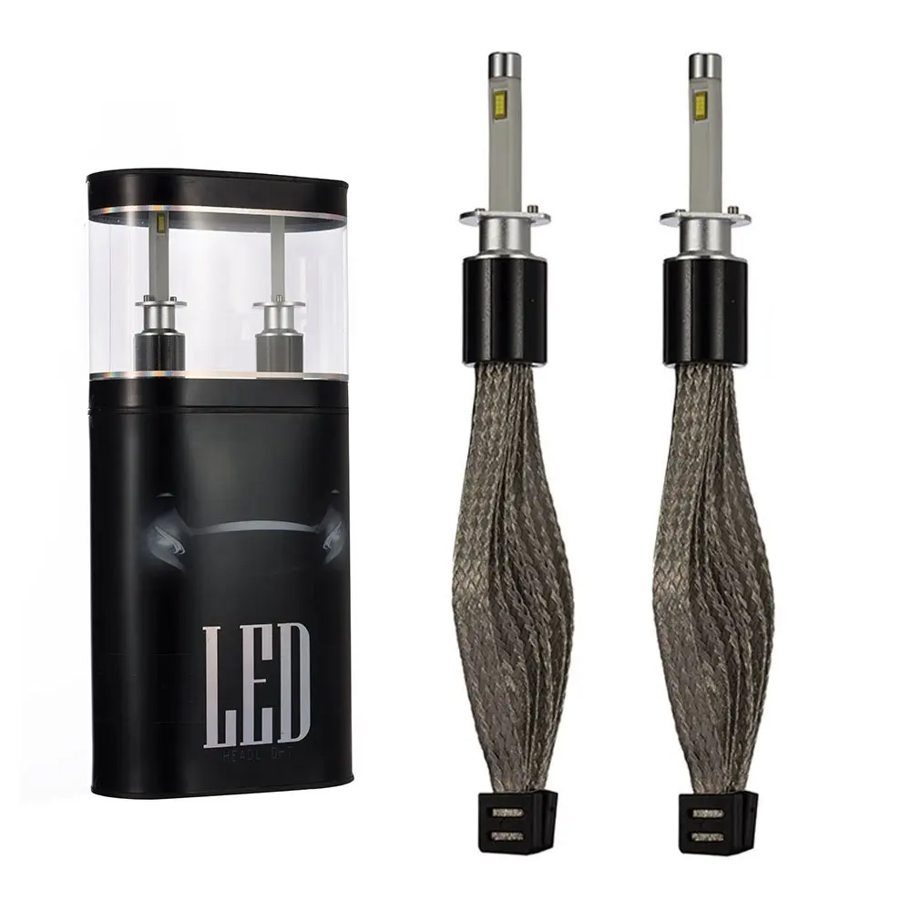 

12V R4 Car LED Headlight H1 80W 9600Lm Car LED Headlight Driving Lamp Kit Auto Car Front Headlamp Light 6000k Waterproof
