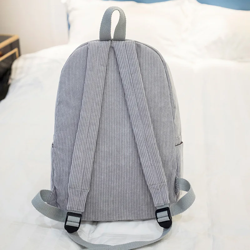 Petminru женский рюкзак mochila Повседневная сумка однотонный Мягкий тканевый школьный