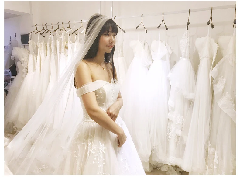 JaneVini роскошное свадебное платье с вышивкой в виде звезд арабское свадебное платье с открытыми плечами и бисером свадебное платье трапециевидной формы со шлейфом Jurken