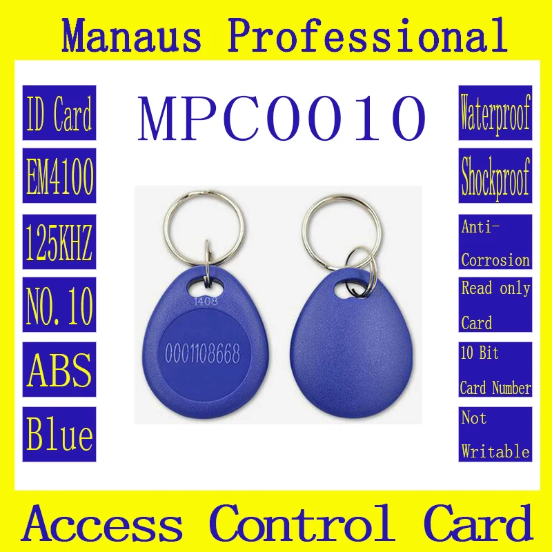 

High Quality 10PCS Waterproof ID keyfobs RFID Tag 125KHZ Token key Ring Card Access Control Attendance Card ABS Material C10C