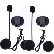 2PCS 3 5MM EJEAS V6 V6 Pro Accessories Earphone Speaker Microphone Clip Motorcycle Helmet Bluetooth Intercom