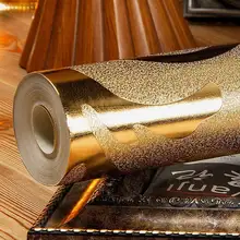 Роскошные Дамаск золото Фольга серебро обоями Домашний Декор Гостиная Спальня ТВ диван Задний план Водонепроницаемый блеск обоев