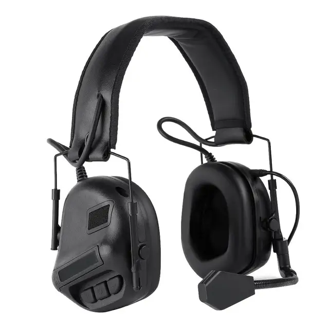 Tactical Headsets Military Standard Shooting Earmuff use with PTT