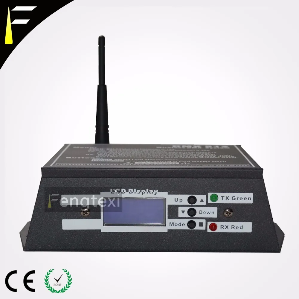 Dmx512 de Transferência sem Fio Transmissão sem Fio do Transformador m de Distância de Transmissão Sinal Dmx 2.45 Ghz Freqüência 250 sem Fio do Transformador