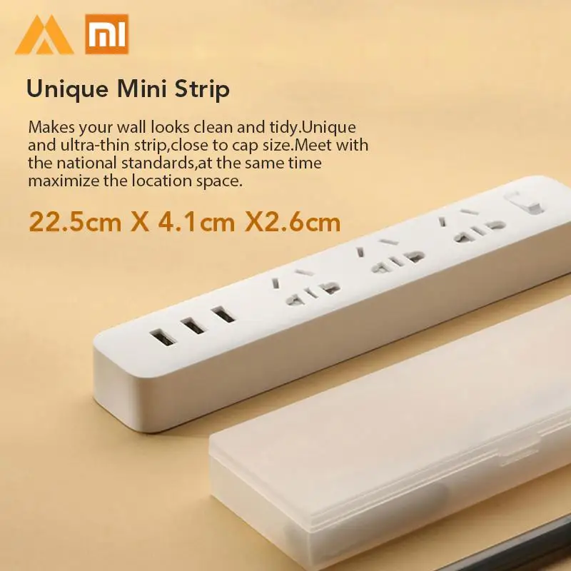 Xiao mi jia Smart power Strip 3 2A Быстрая зарядка usb порты 3 розетки Xiao mi Xiaom mi умный дом черный