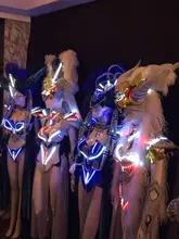 font b Led b font Luminous Sexy Women Ballroom font b Costume b font font
