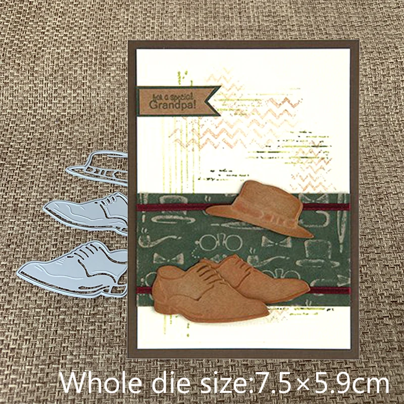 

New Design Craft Metal Cutting Dies cut die new hat leather shoes Scrapbooking Album DIY Paper Card Craft Embossing Die Cuts