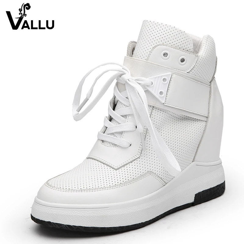 

2019 Women Warm Boots Genuine Leather Height Increasing Cut Out Flat Platform Short Plush Women Ankle Boots