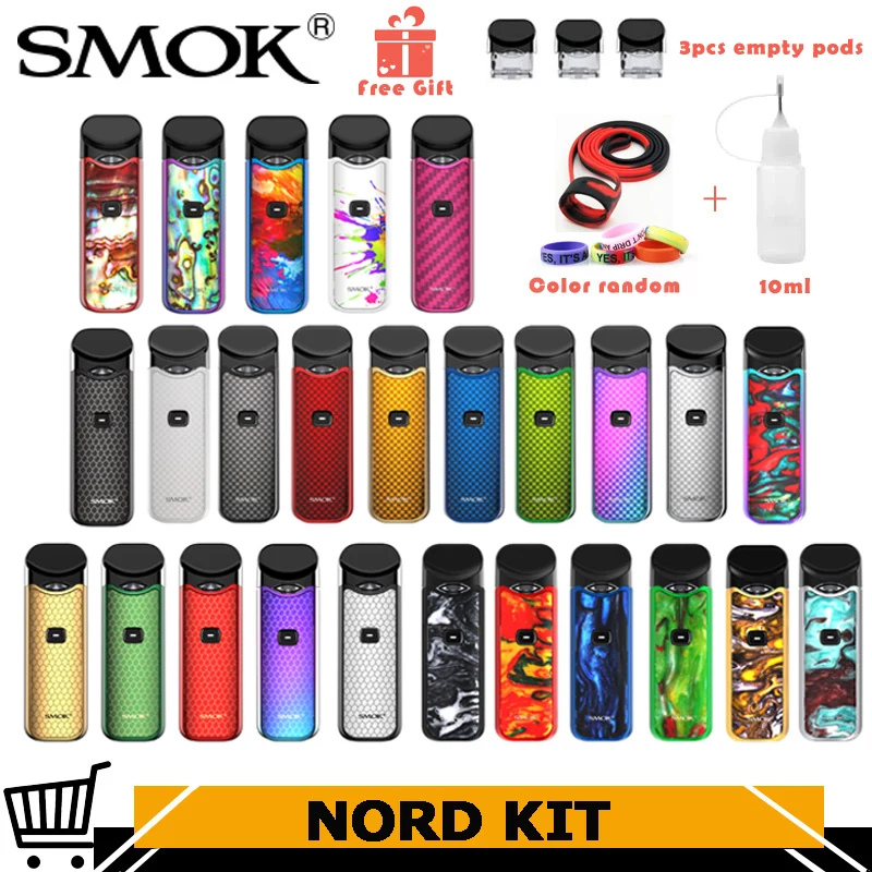 Оригинальный стартовый набор Smok Nord Pod с аккумулятором 1100 мАч 3 мл Форсунка