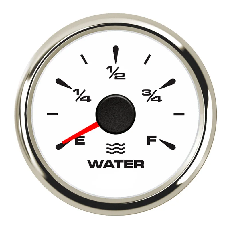 

2'' 52mm Water Level Gauge Meter E-F 52mm for Car Truck Boat Marine with 8 Color Backlight 12-24Va