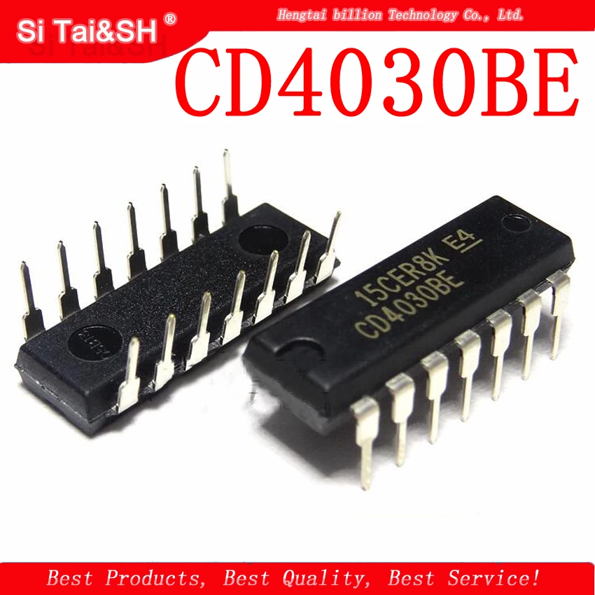 

10pcs/lot CD4030BE CD4030 S line four XOR gate DIP14 new original