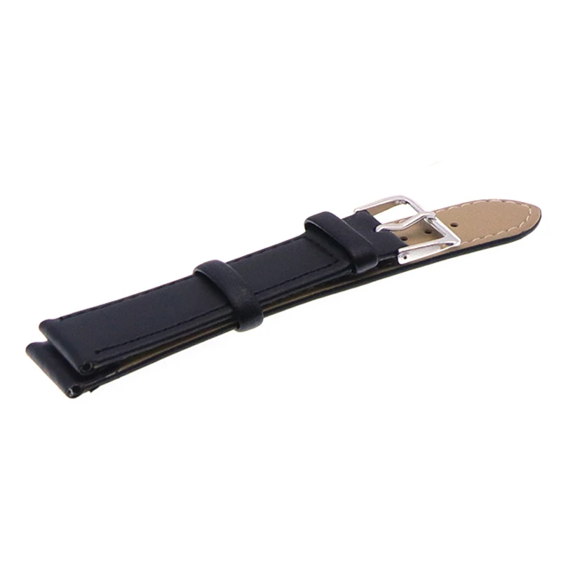 Watchbands Genuine Leather WatchBand Stainless Steel Buckle Clasp watch band leather strap 12,14, 16,18,20,22mm