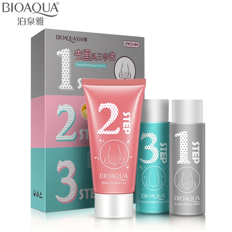 

BIOAQUA Brand Nose Blackhead Remover Facial Mask Black Mask Peeling Acne Treatment Mask Face Care Pore Cleanser Shrinking Pores