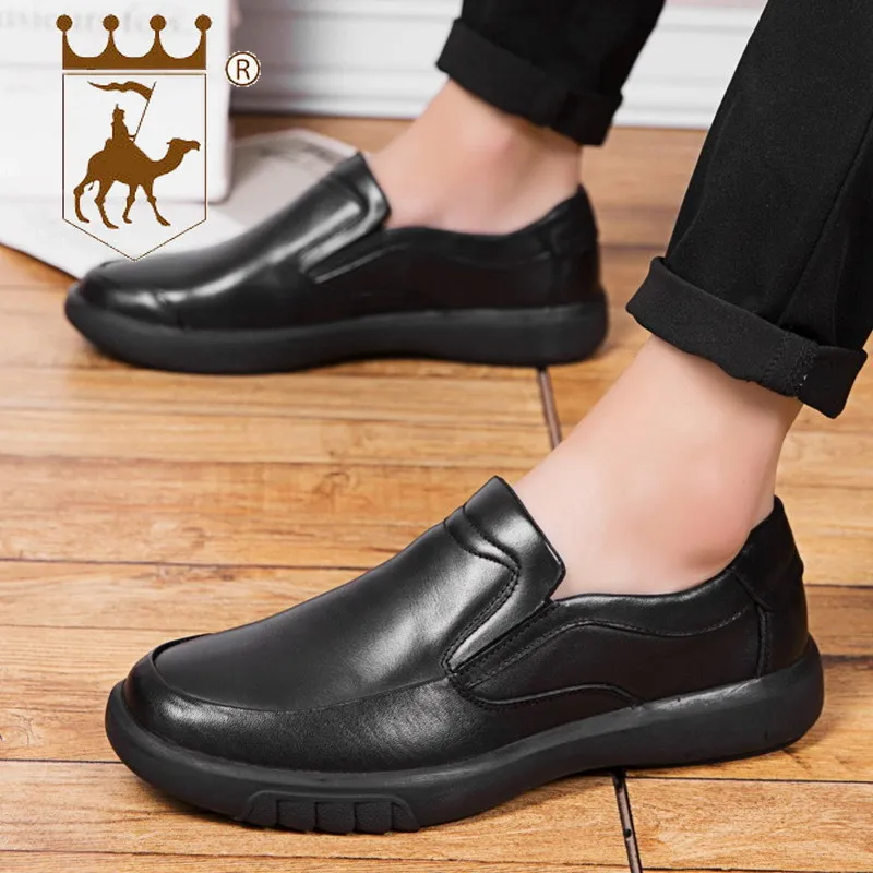 

BACKCAMEL Autumn Winter New Leather Feet Dress Business Casual Shoes British Men's Leather Shoes Men's Dress Shoes Size 38-44
