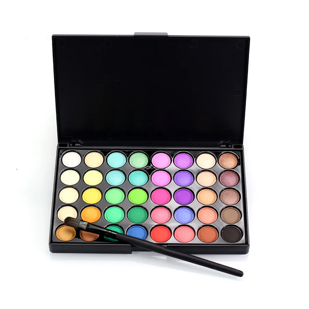 

Popfeel 40 Colors Matte Eyeshadow Makeup Palette Nake Eye Shadow Powder Pigment set Women Nude Makeup with brush