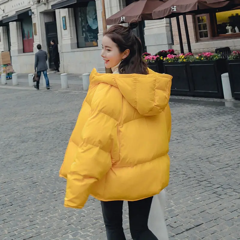 Winter Jacket Women Coat Parka BF Style Warm Thicken Down Cotton Jacket Outerwear Loose Winter Coat Women Short Jacket Coat Q903