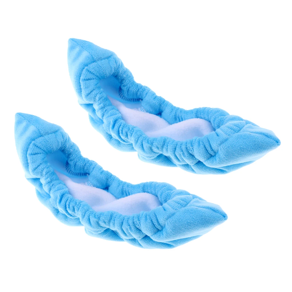 1 Pair Soft Terry Cloth Ice Hockey Blade Cover Skate Blade Guards For Ice Skates hockey Extreme Walking Soaker Skate Soakers