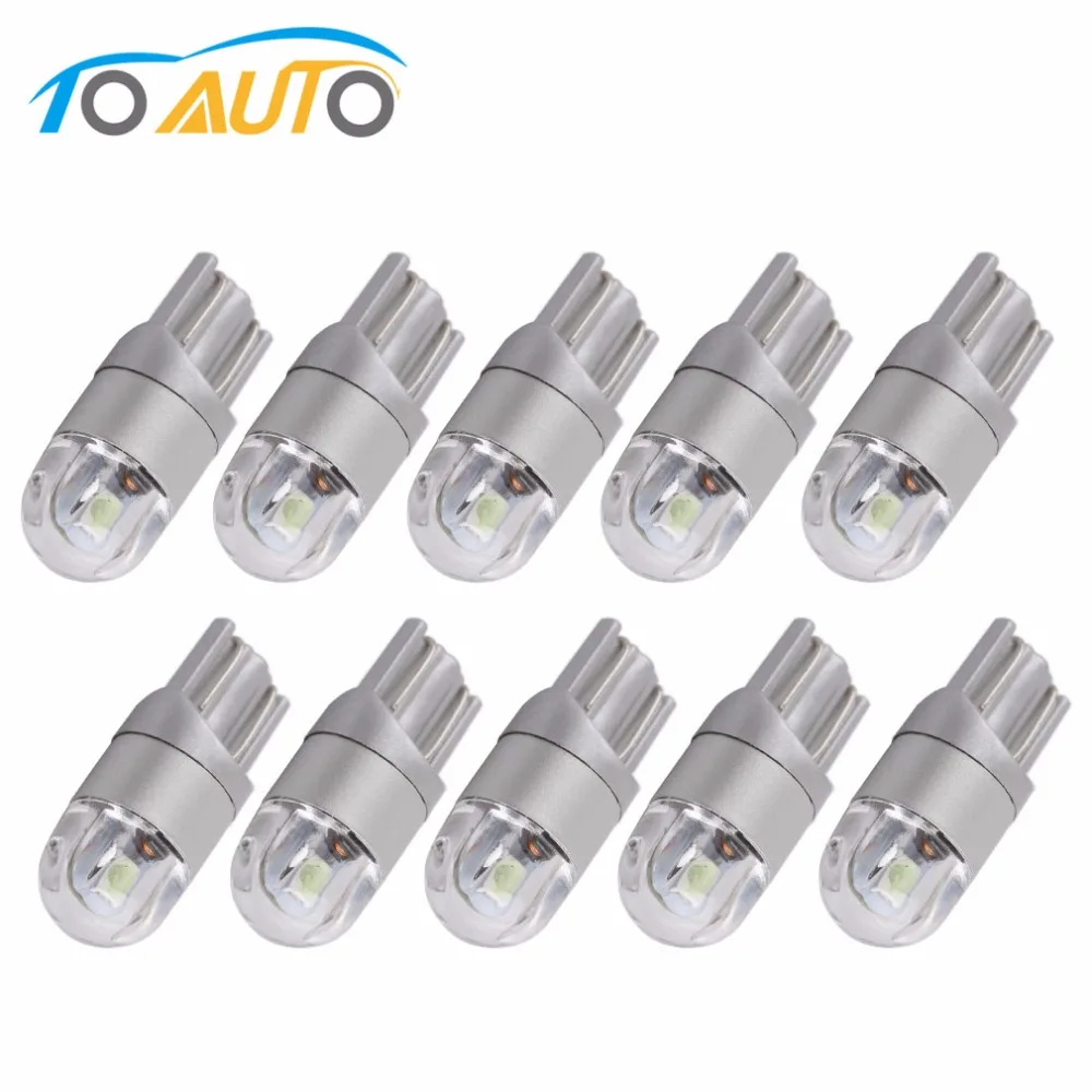 

10pcs/lot T10 W5W LED Car Bulbs 3030 Chips 194 168 501 Instrument Lights Interior Lighting Pathway Lighting 12V 24V