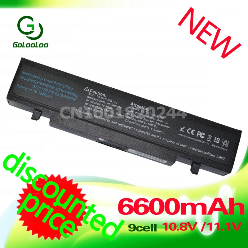 

Golooloo Laptop Battery for Samsung aa-pb9nc6b pb9nc6b R428 NP300E5C AA PB9Ns6B R540 R519 Q430 AA-PB9NS6B AA-PL9NC2B aa pb9nc6b