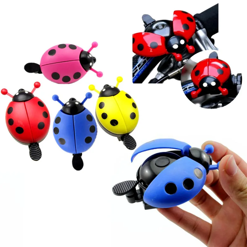 

Bike Bells Alarm Horn Bicycle Ladybug Bell Ladybird Alarm Bike Handlebar Horn Cycling Safety Accessories Bell Ring RANDOM COLOR